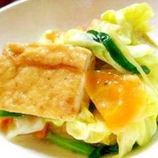 厚揚げと野菜のとろりん煮